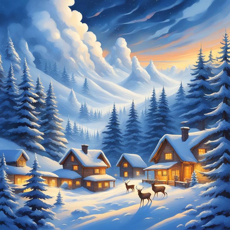 Winter im Dorf – 24-091