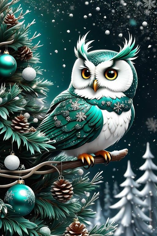 Weihnachts-Eule
