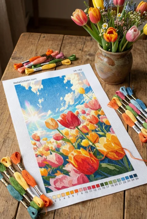 Bunte Tulpen – 24-162