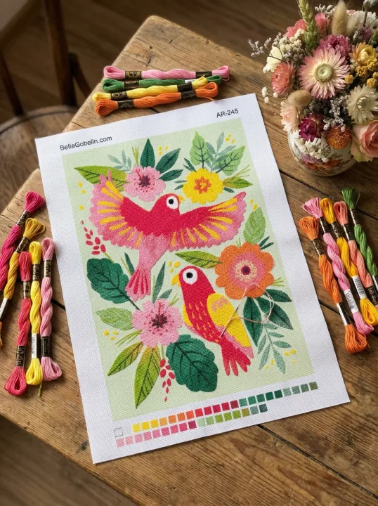 Vögel und Blumen – AR-245