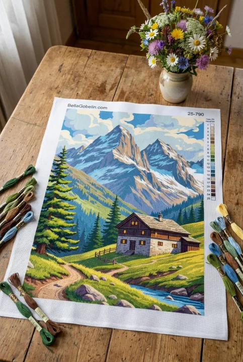 Haus in den Alpen