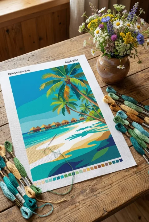 Tropische Strandlandschaft – BG26-0294