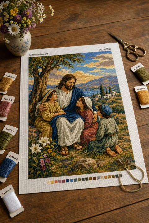 Jesus zwischen den Kindern