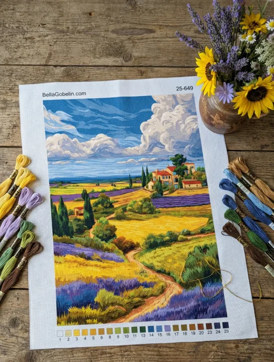 Lavendelfeld Landschaft