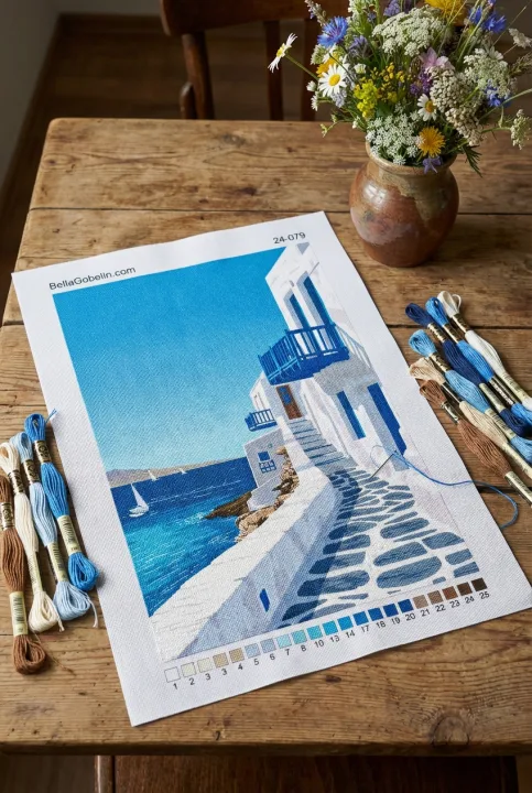 Santorini Landschaft