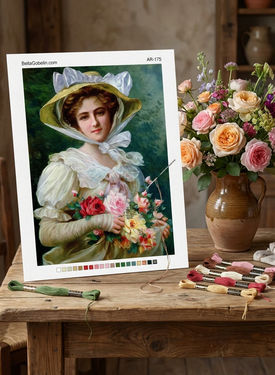 Dame mit Rosen – AR-175
