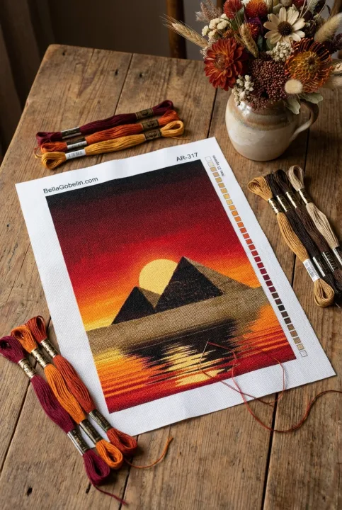 Pyramiden und der Mond