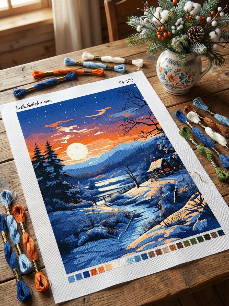 Vollmond-Winterstimmung