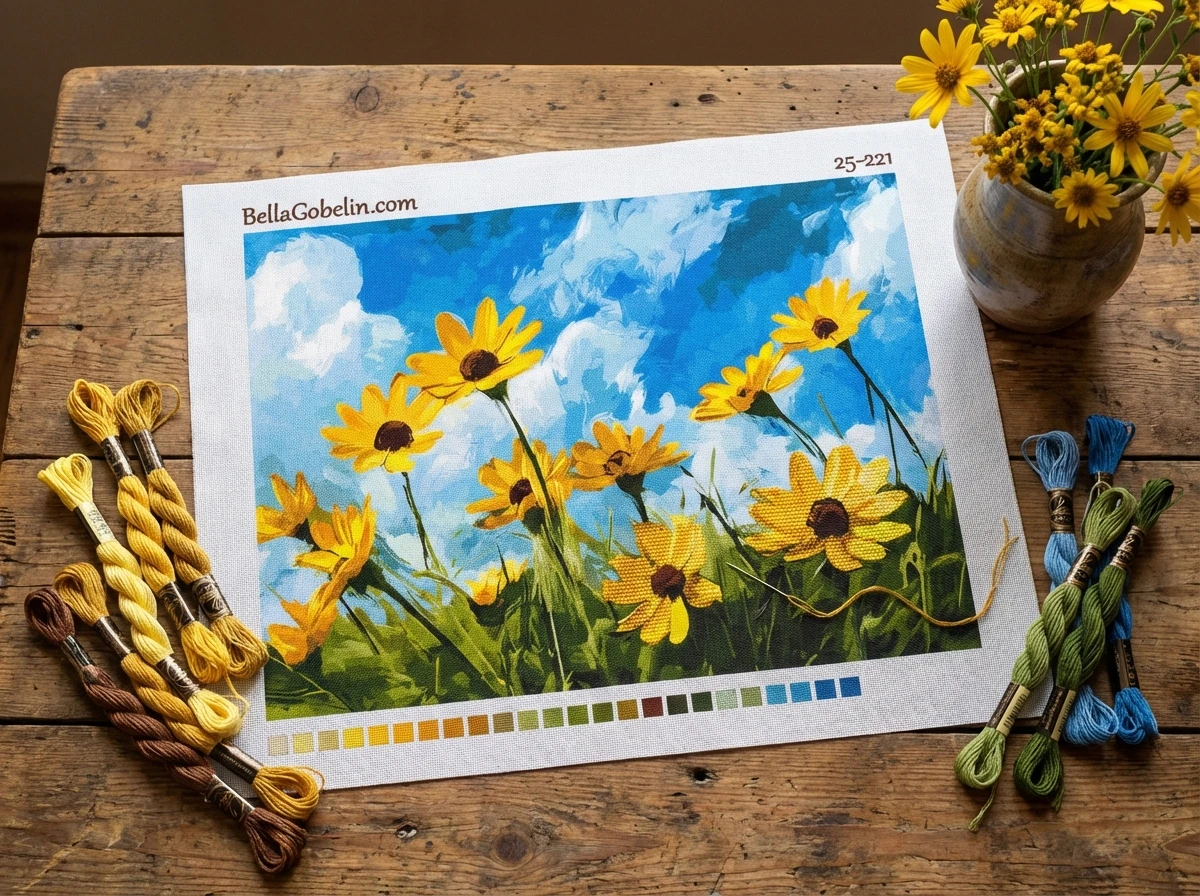 Gelbe Blumen auf der Wiese