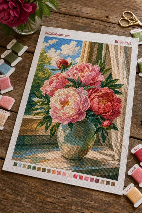 Pfingstrosen in der Vase