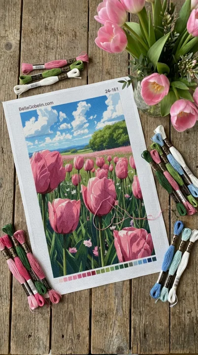 Rosa Tulpen