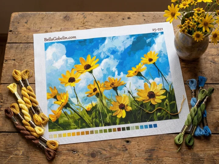 Gelbe Blumen auf der Wiese