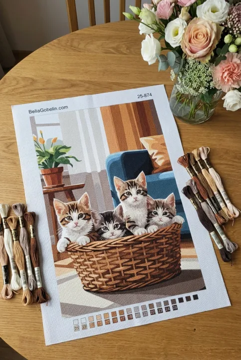 Katzen im Wohnzimmer – 25-874