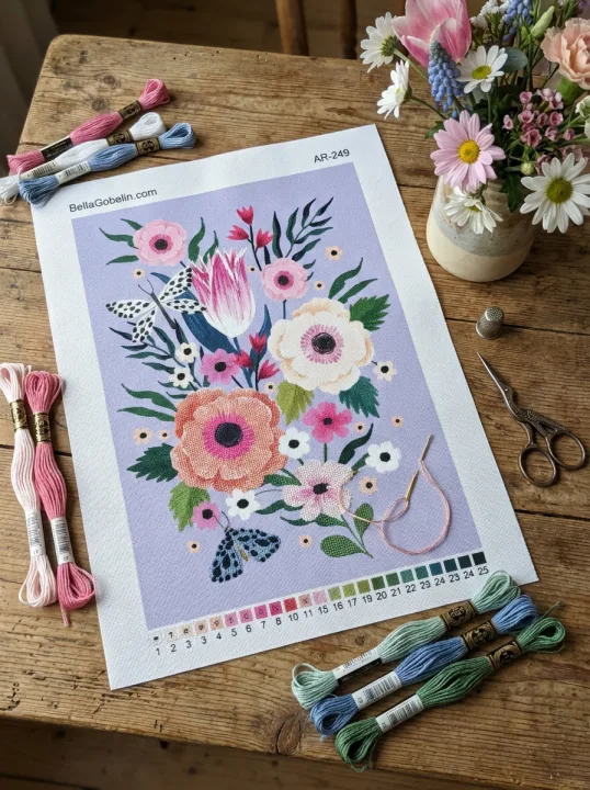 Schmetterlinge und Blumen – AR-249