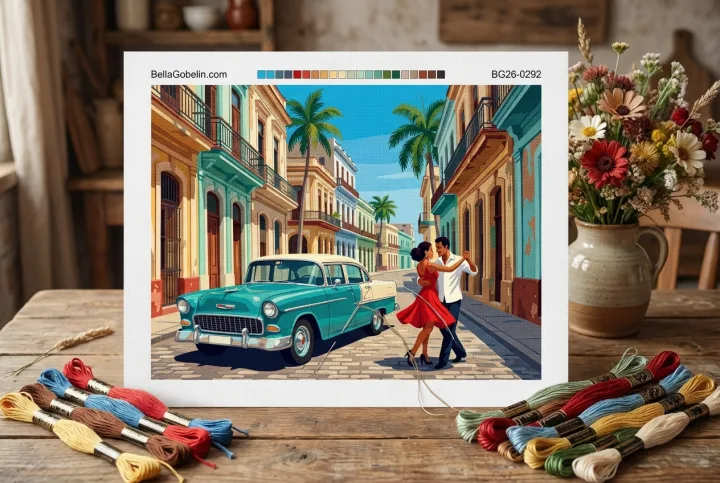 Havanna-Tanz mit Auto