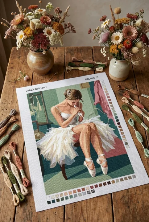 Balletttänzerin in der Ruhepause