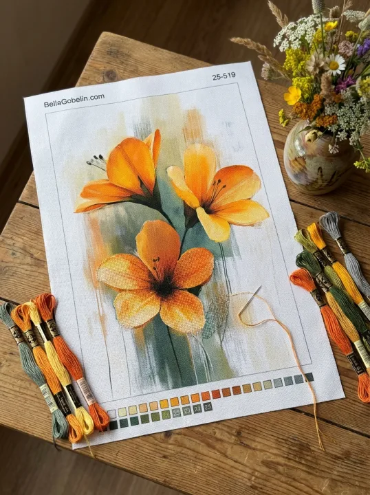 Gelbe Blumen Malerei