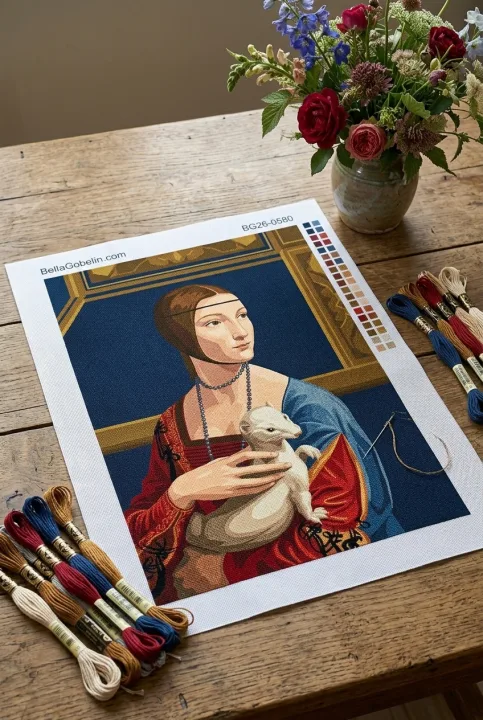 Leonardo da Vinci - Dame mit Hermelin-Replika – BG26-0580