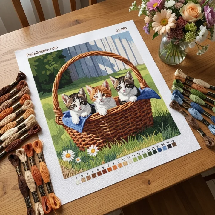 Katzen in Körben – 25-881