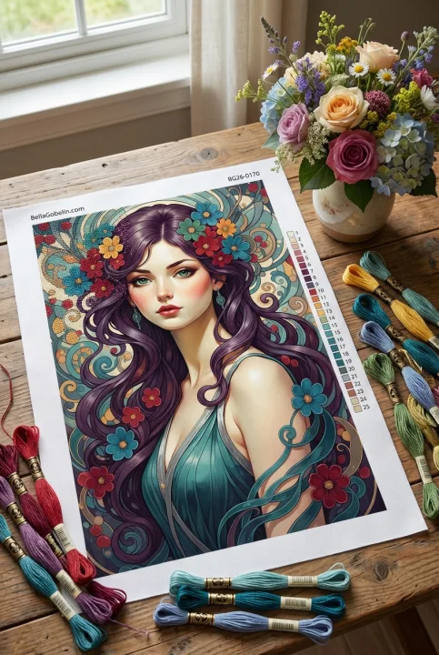 Alphonse Mucha Stil - Variante 1 – BG26-0170