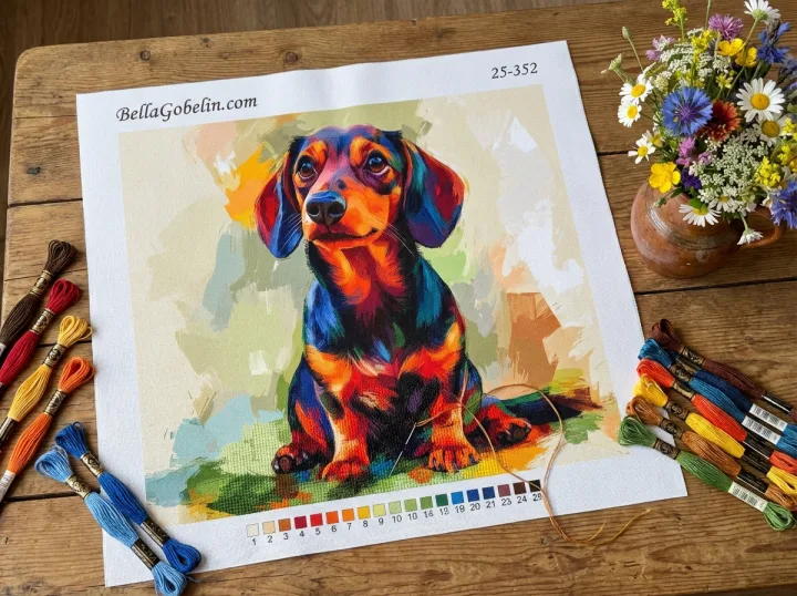 Dackel Porträt, Dackel Hund – 25-352