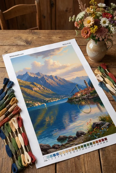 Italienische Seenlandschaft – BG26-0146