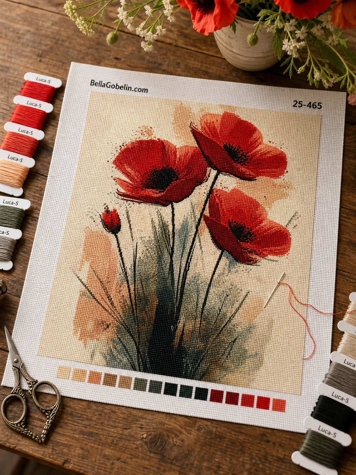 Illustration: Mohnblumen Gemälde