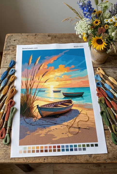 Sonnenuntergang am Strand