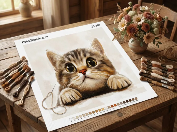 Niedliches Katzen Gesicht – 25-380