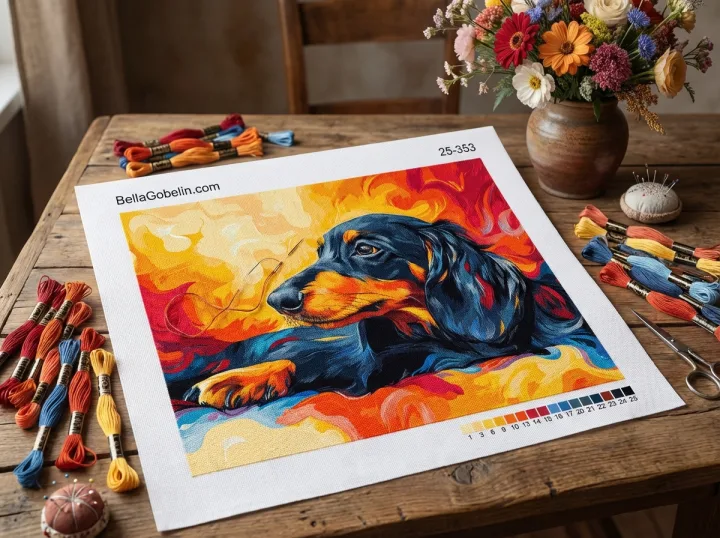 Dackel Porträt, Dackel Hund – 25-353