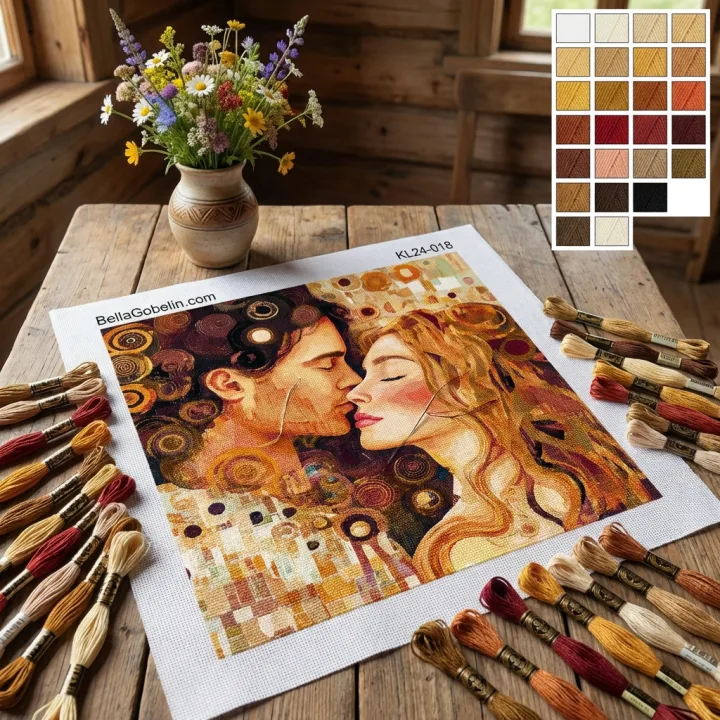 Klimt-Stil: Kuss-Variationen – KL24-018
