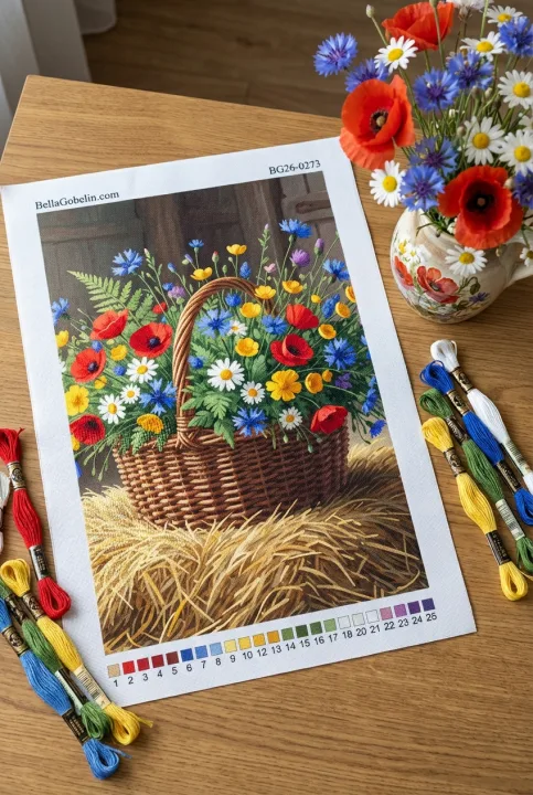 Blumenkorb im Landhausstil – BG26-0273