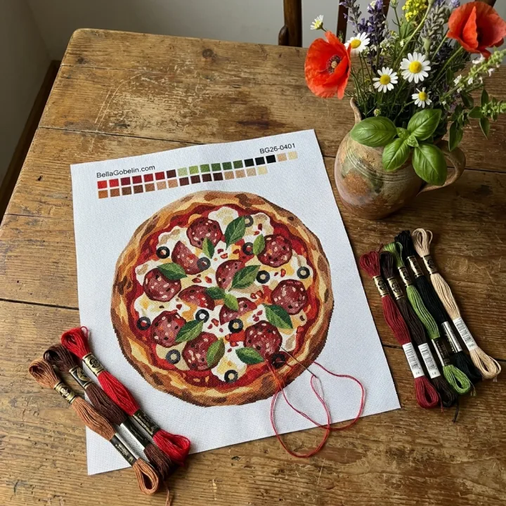 Salami-Pizza
