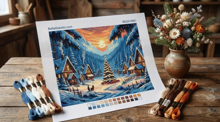 Wintersiedlung zu Weihnachten