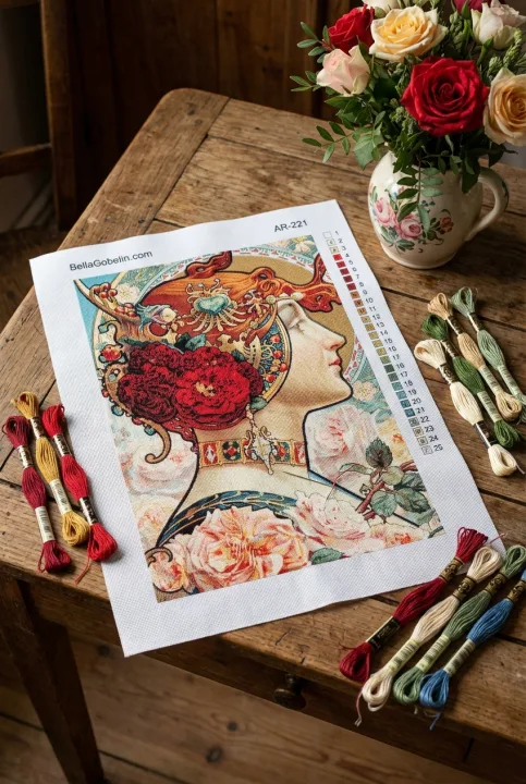 Bild im Stil von Alphonse Mucha – AR-221