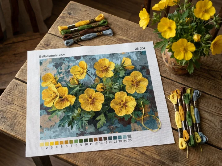 Gelbe Blumen – 25-204