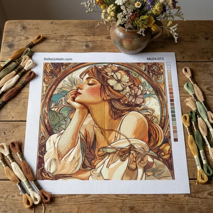 Mucha-Stil: Allein