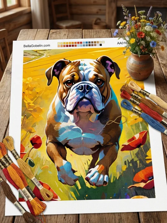 Englische Bulldoggenporträt