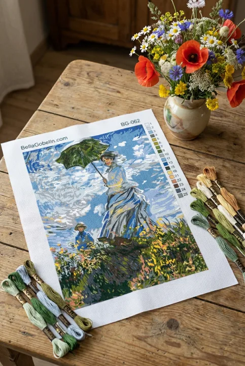 Claude Monet: Dame mit Sonnenschirm