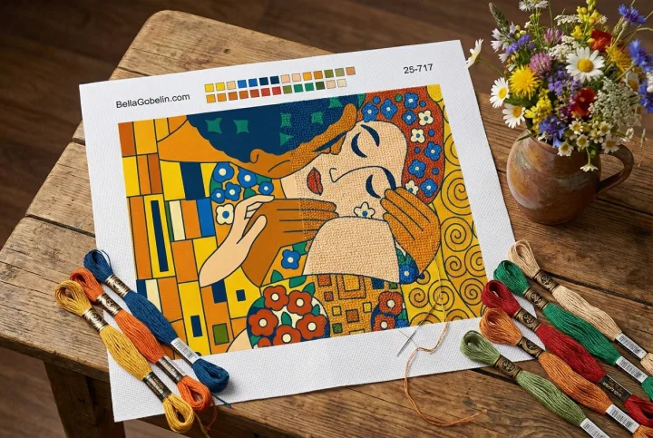 Klimt - Der Kuss Replikat 2025