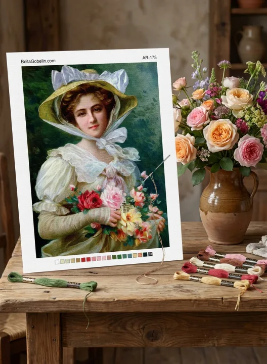 Dame mit Rosen – AR-175