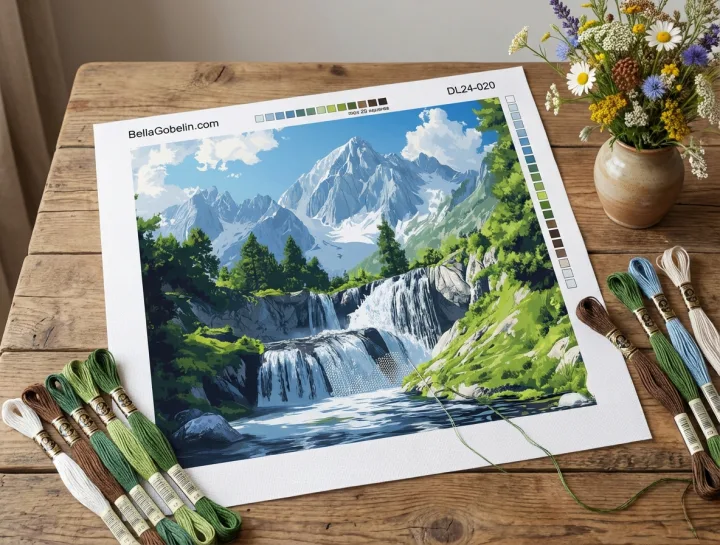 Wasserfall in den Bergen – DL24-020