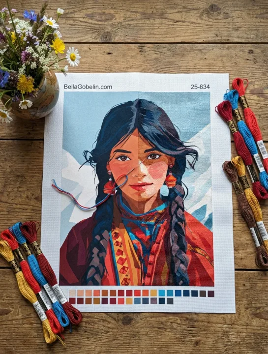 Peruanisches Indianermädchen