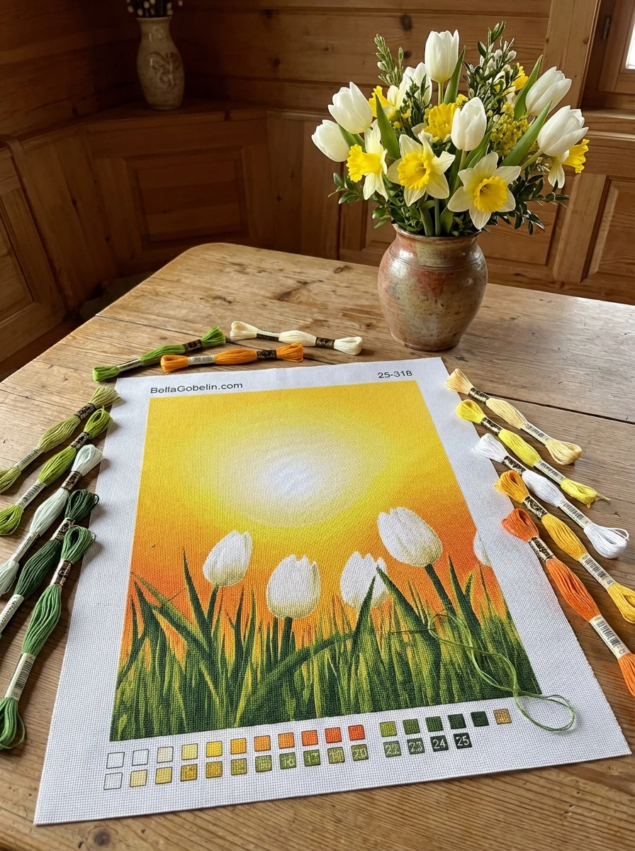 Tulpen im Sonnenlicht