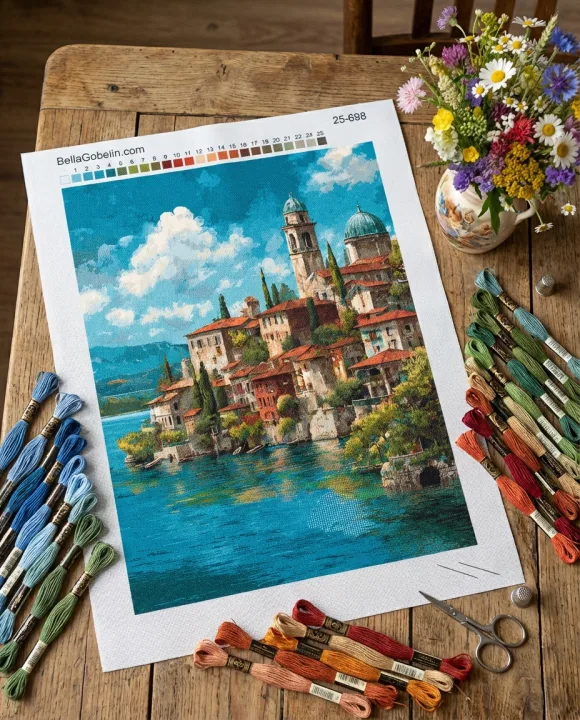 Malerisches italienisches kleines Städtchen