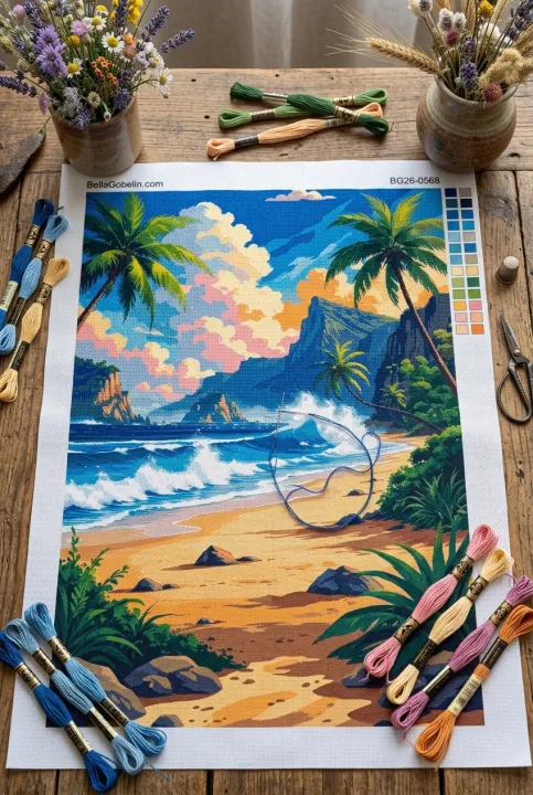 Tropische Strandlandschaft – BG26-0568
