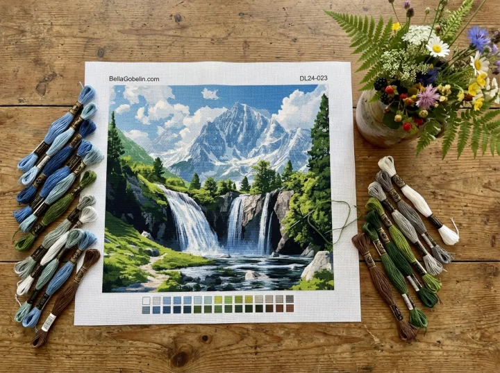 Wasserfall in den Alpen – DL24-023