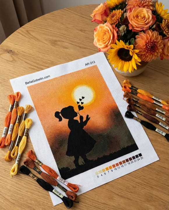 Mädchensilhouette