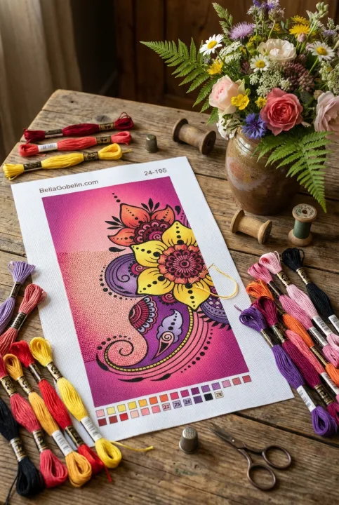 Manda Blumen Detail