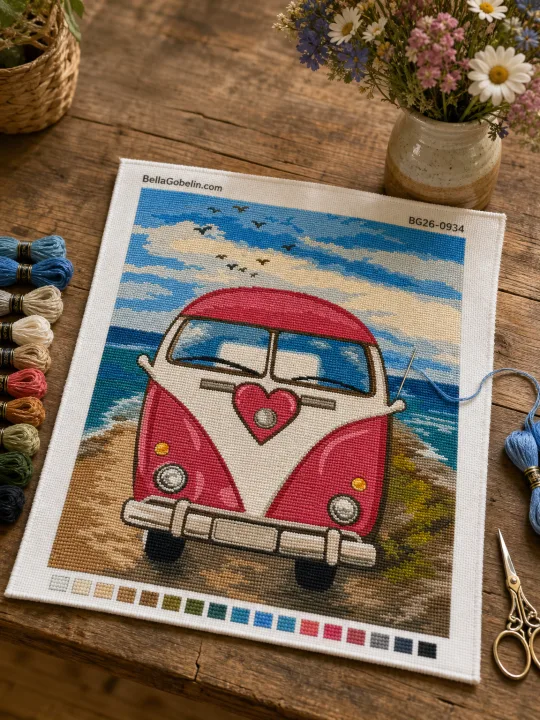 Rosa Begleiter am Strand